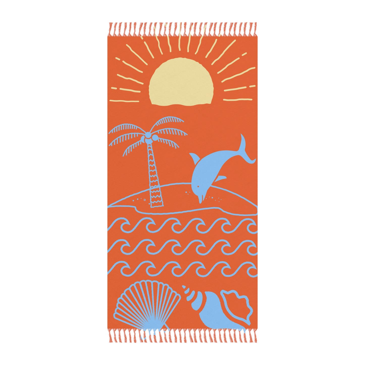 Boho Dolphin Beach Blanket