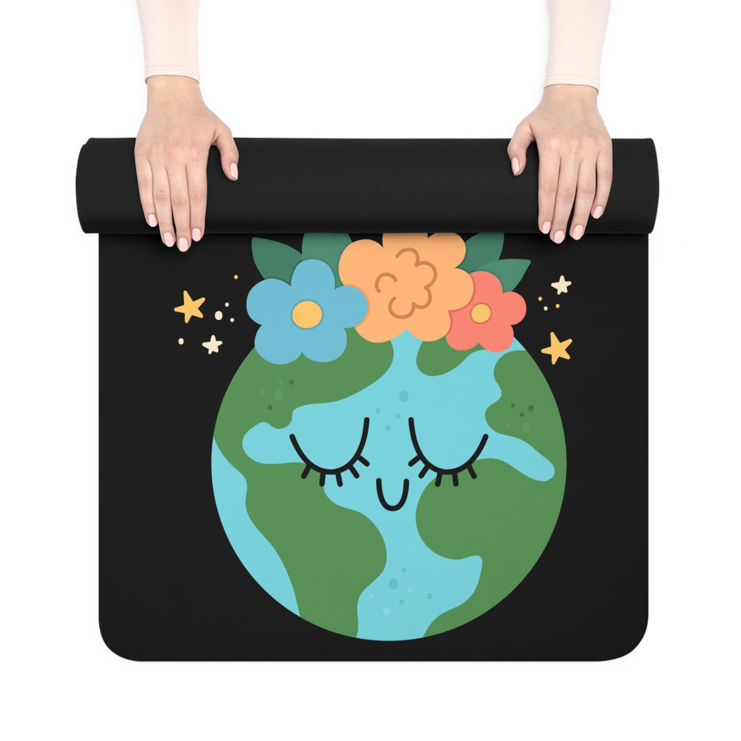 Eco-Friendly Mother Earth Rubber Yoga, Pilates, Exercise, Meditation, Fitness Mat