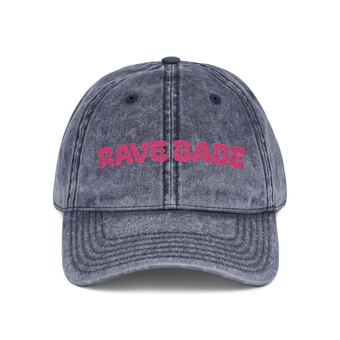 Vintage Rave Babe Embroidered Cap