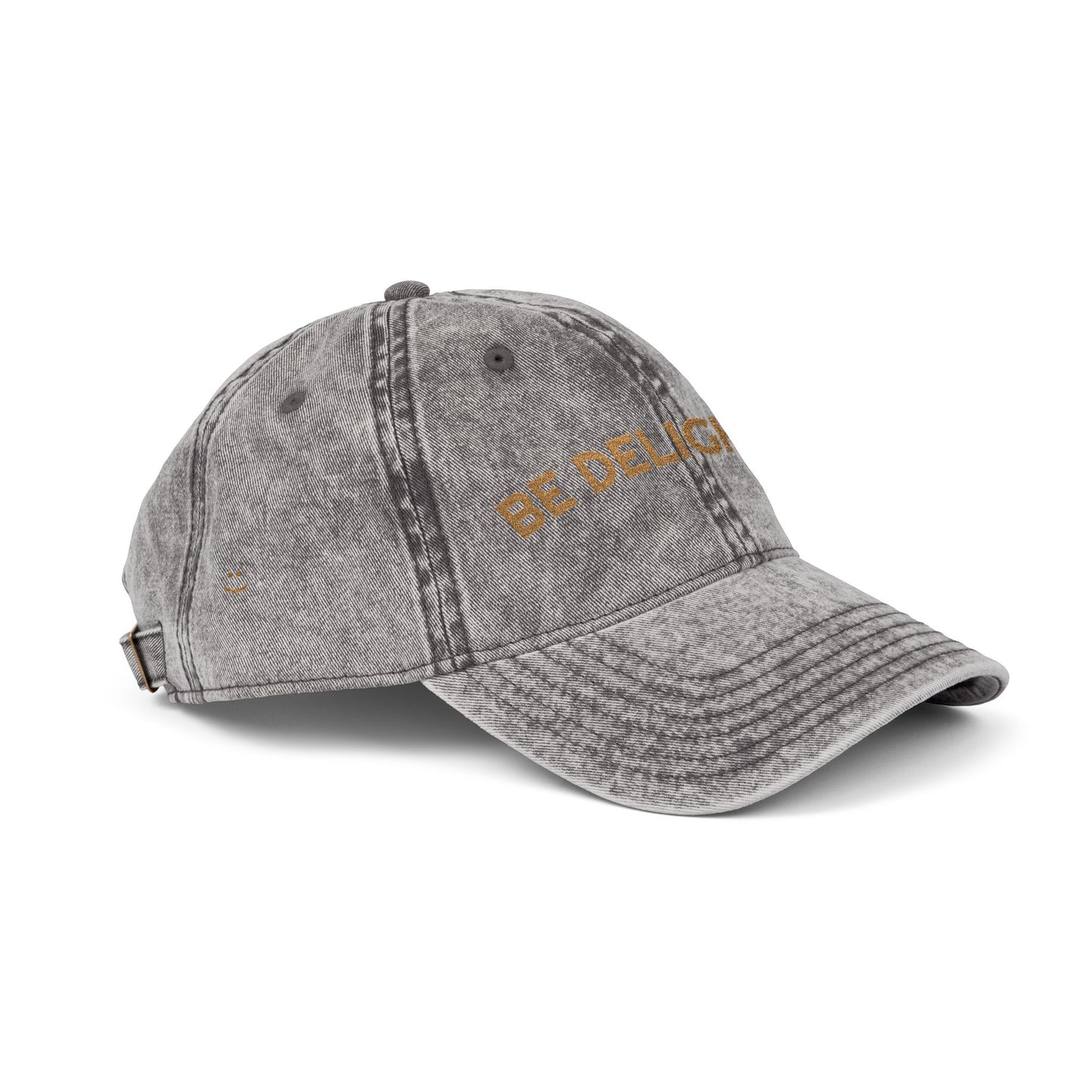 Vintage Be Delightful Embroidered Cap