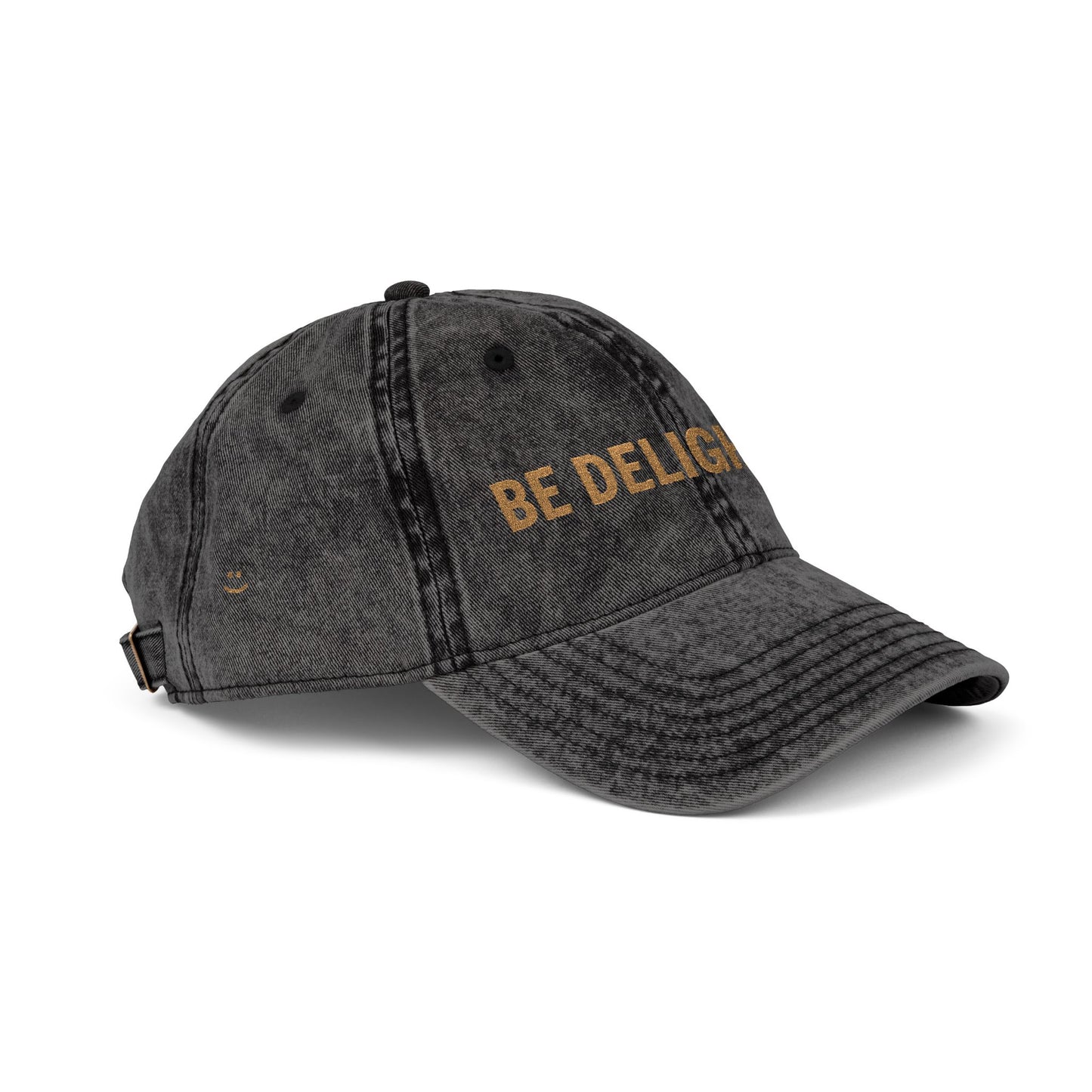 Vintage Be Delightful Embroidered Cap