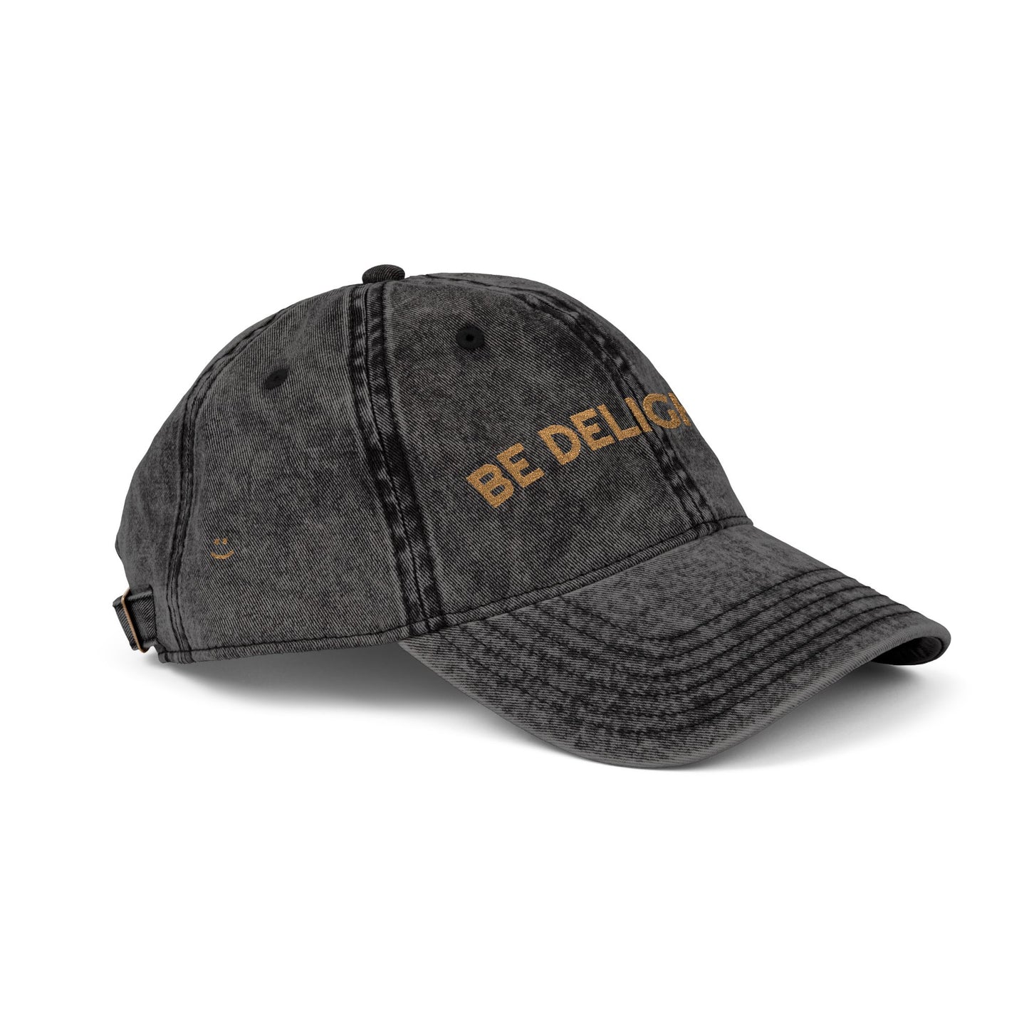 Vintage Be Delightful Embroidered Cap