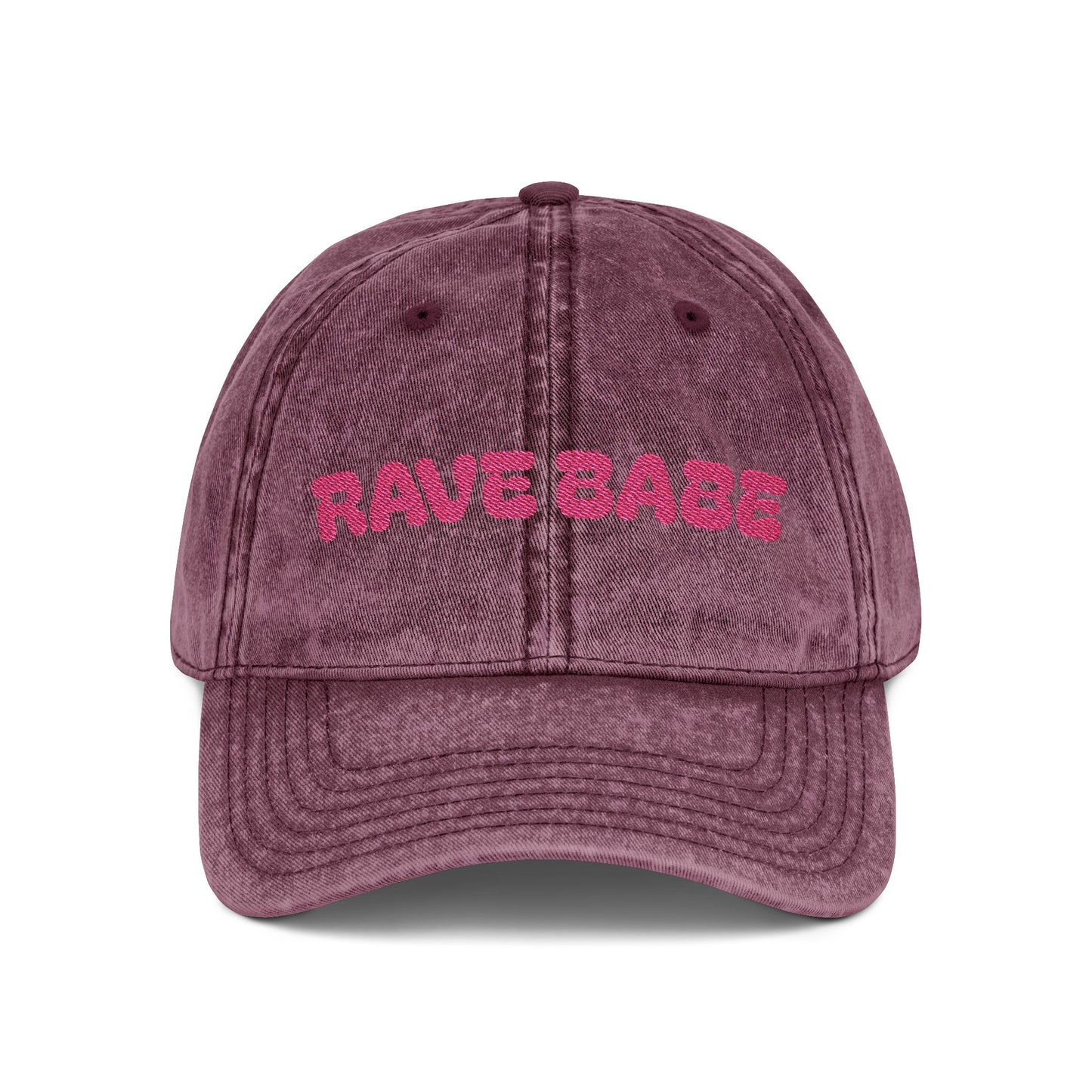Vintage Rave Babe Embroidered Cap